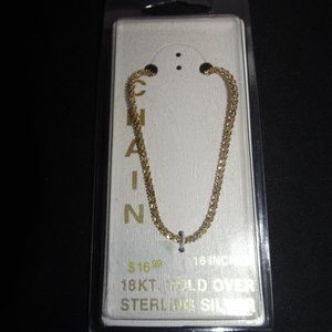 Stein Mart 18kt. Gold Over Sterling 925 Sterling Chain 16"